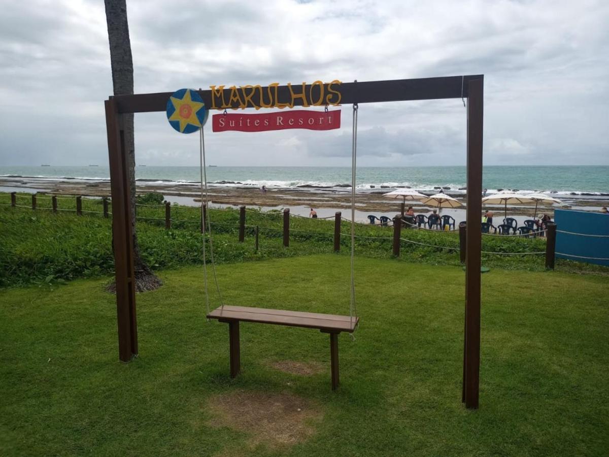 Estudio Marulhos, Varanda Com Vista De Mar E Parque Aquatico, A Beira-Mar Mar De Muro Alto, Com Wi-Fi, Restaurante, Estacionamento E A 10' De Pôrto das Galinhas Exteriér fotografie